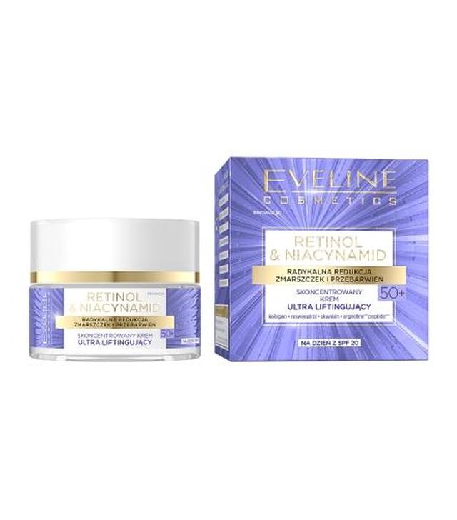 Eveline Retinol Niacynamid Skoncentrowany Krem ultraliftingujący na dzień 50+, 50 ml - ważny do 2025-10-17