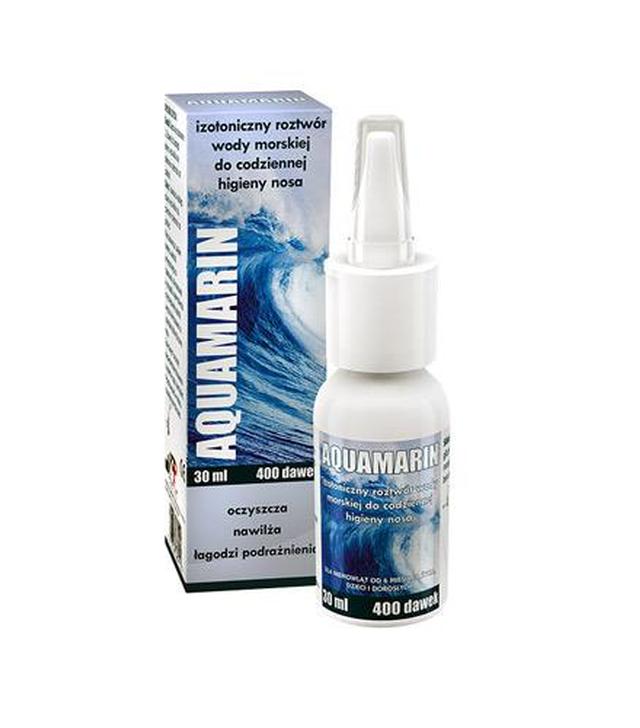 Aquamarin izotoniczny roztwór wody morskiej - 30 ml (400 daw.) - cena, opinie, wskazania