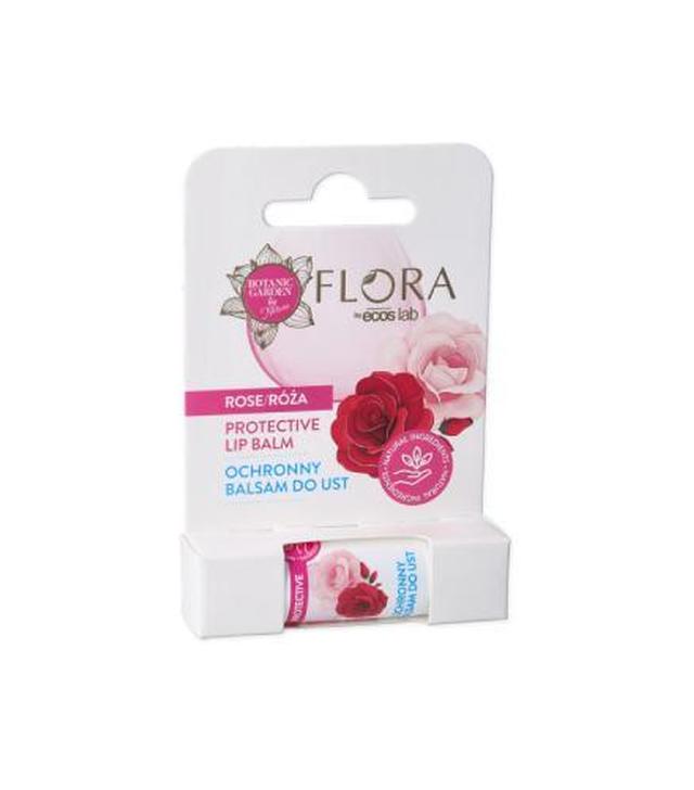 Flora Balsam do ust ochronny Róża, 3,8 g