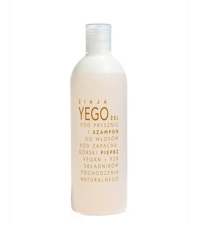 Ziaja Yego Żel pod prysznic i Szampon do włosów górski pieprz, 400 ml, cena, opinie, wskazania
