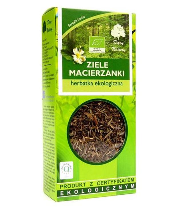 Dary Natury Ekologiczna herbatka Ziele macierzanki - 25 g - cena, opinie, skład