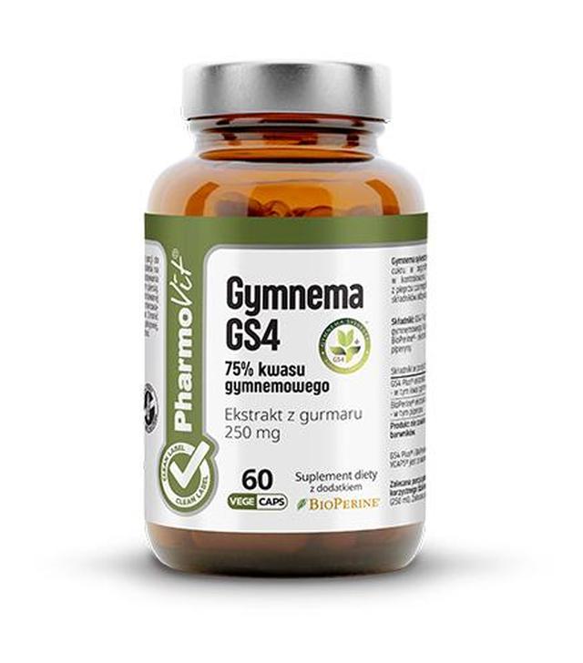 Pharmovit Clean Label Gymnema 75% kwasu gymnemowego GS4 - 60 kaps. - cena, opinie, właściwości