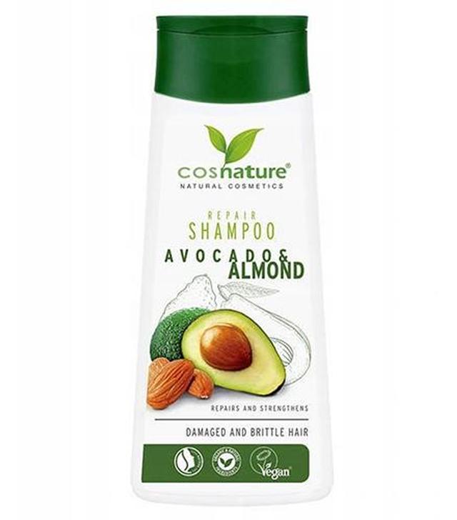 COSNATURE Naturalny regenerujący szampon do włosów z awokado i migdałami, 250 ml