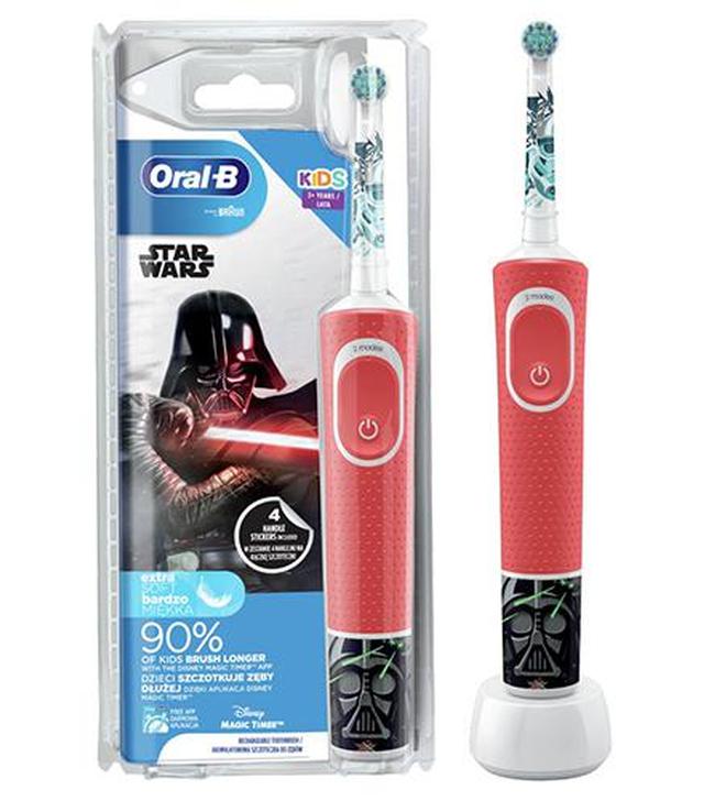 Oral-B D100 Kids Star Wars Szczoteczka elektryczna dla dzieci 3+, 1 szt. cena, opinie, stosowanie -1018043 - brak kartonowego opakowania