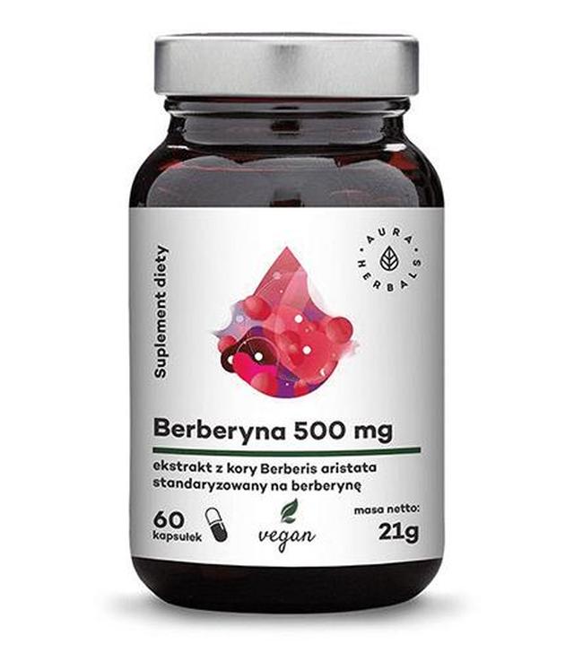 Aura Herbals Berberyna 500 mg - 60 kaps. - cena, opinie, właściwości