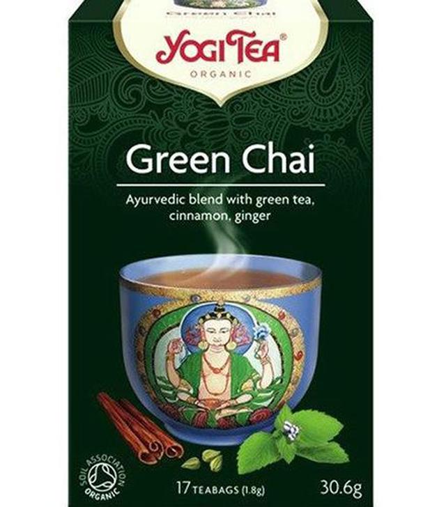 Yogi Tea Organic Green Chai Herbata Zielony Czaj, 17 sasz., cena, opinie, właściwości