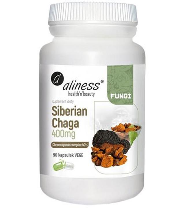 Aliness Siberian Chaga 400 mg, 90 kaps., cena, opinie, stosowanie