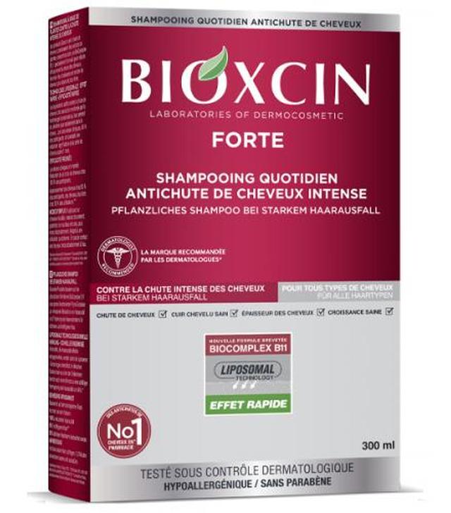 Bioxcin Forte, Szampon przeciw intensywnemu wypadaniu włosów ziołowy, 300 ml