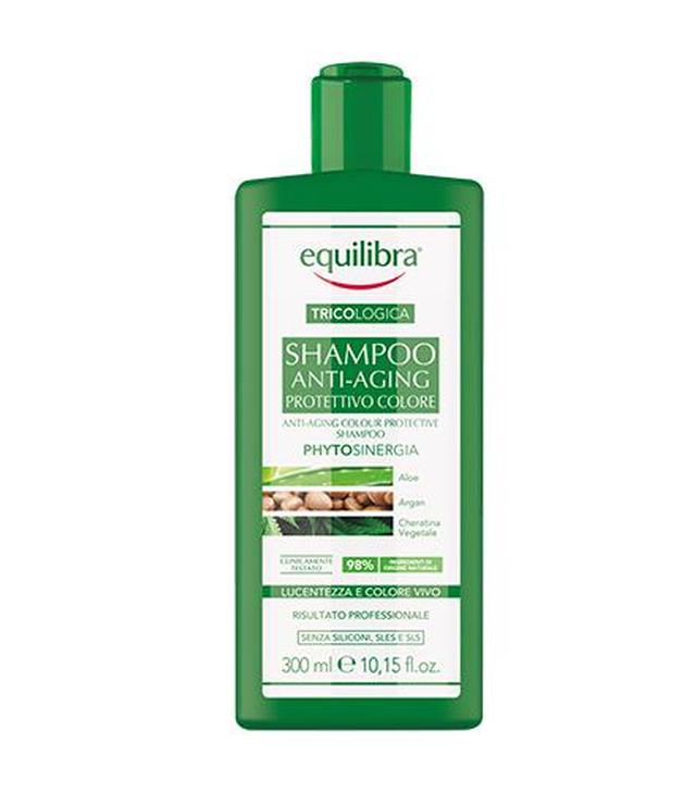 Equilibra Tricologica Przeciwstarzeniowy szampon chroniący kolor, 300 ml, cena, opinie, właściwości