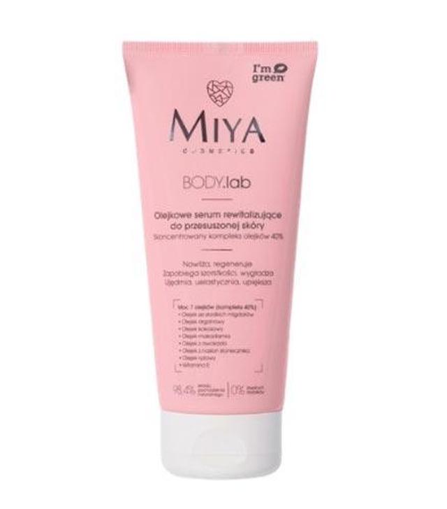 Miya Body.lab Olejkowe Serum rewitalizujące do przesuszonej skóry, 200 ml, cena, opinie, wskazania