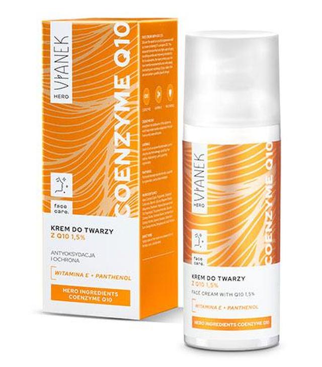 Vianek Hero, Krem do twarzy z koenzymem Q10 1,5%, 50 ml