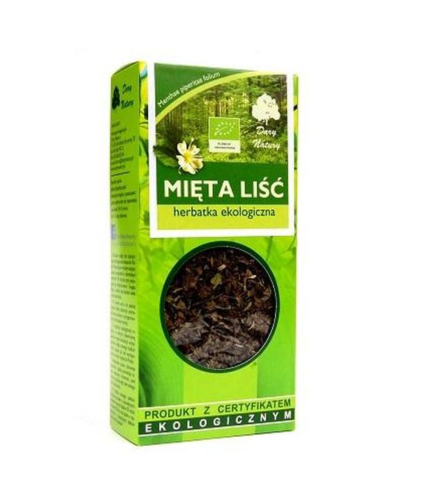Dary Natury Ekologiczna herbatka Liść mięty - 25 g Na trawienie - cena, opinie, skład