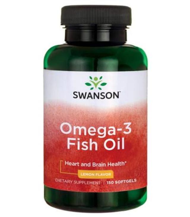 SWANSON Omega 3 o smaku cytrynowym 1000 mg - 150 kaps.