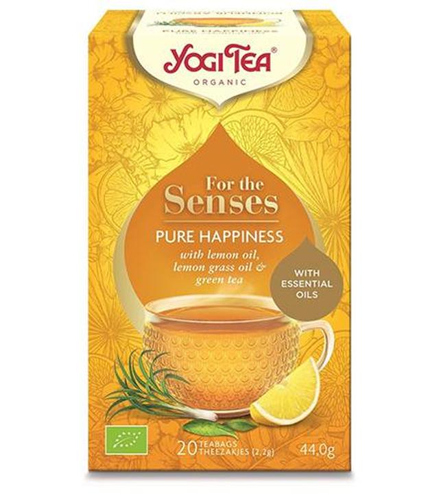 Yogi Tea For the Senses Herbata Pure Happiness Czysta radość BIO - 20 sasz.  - cena, opinie, stosowanie