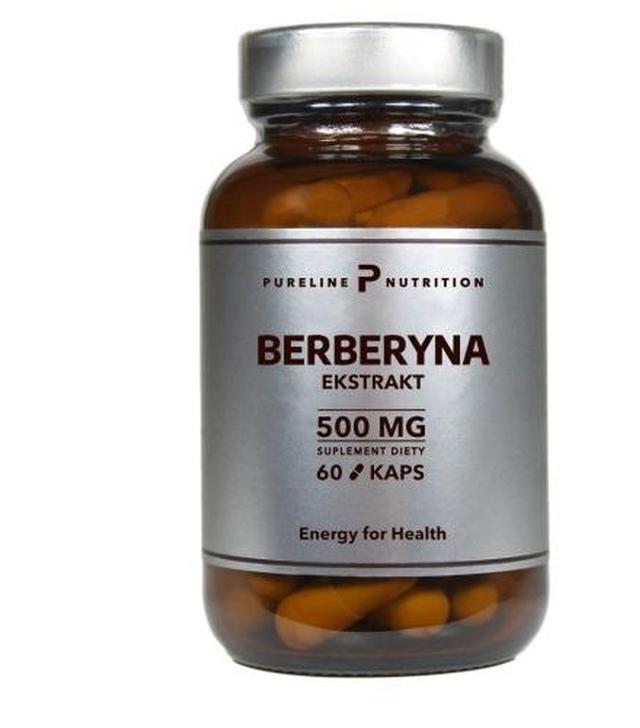 PURELINE NUTRITION Berberyna ekstrakt 500 mg, 60 kapsułek