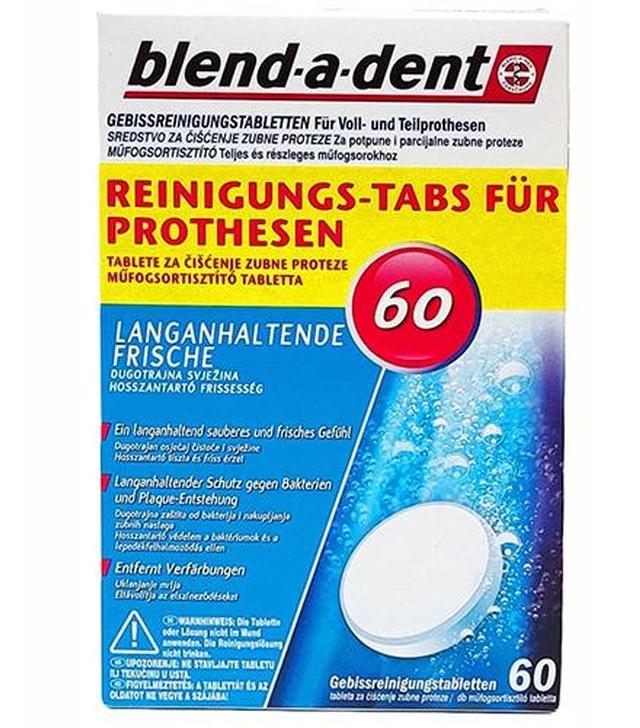 Blend-a-dent Tabletki czyszczące do protez, 60 sztuk