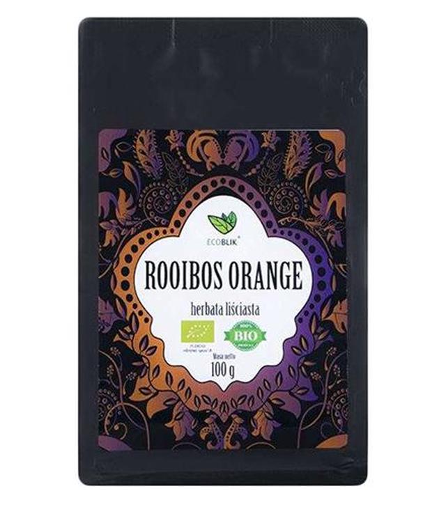 Ecoblik Herbata ROOIBOS ORANGE luz EKO, 100 g, cena, opinie, wskazania