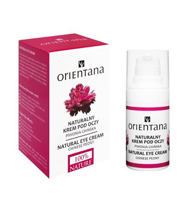 ORIENTANA Naturalny kompleksowy bio krem pod oczy regenerująco-odmładzający - 15 ml