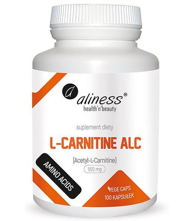 Aliness L-Carnitine ALC 500 mg, 100 kaps., cena, opinie, składniki