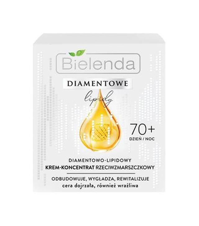 Bielenda Diamentowe Lipidy Diamentowo-Lipidowy Krem-Koncentrat przeciwzmarszczkowy 70+ dzień/noc, 50 ml cena, opinie, właściwości