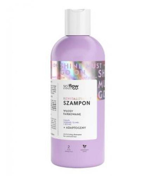 So!Flow, Szampon rewitalizujący do włosów farbowanych, słodka śliwka i jeżyna, 400 ml