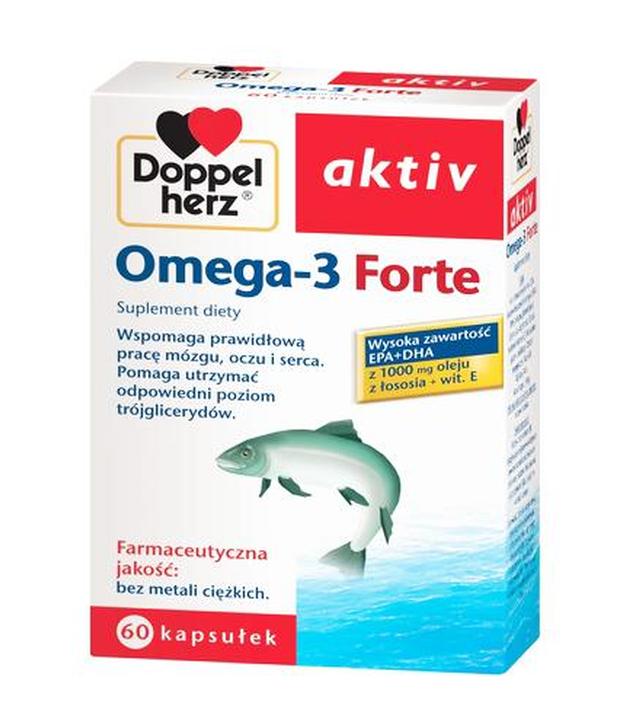 DOPPELHERZ AKTIV Omega-3 Forte, 60 kapsułek