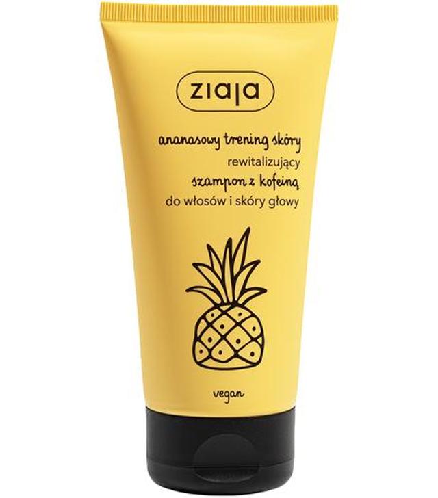 Ziaja Ananasowy trening skóry Rewitalizujący szampon z kofeiną, 160 ml