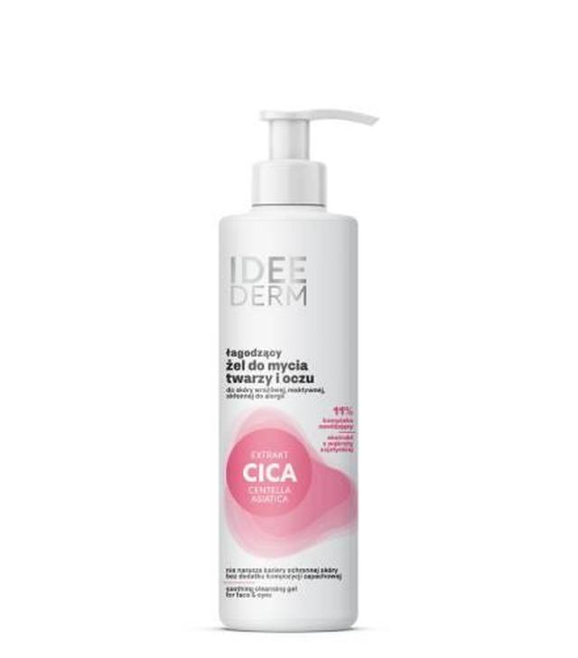 Idee Derm Łagodzący żel do mycia twarzy i oczu, 220 ml