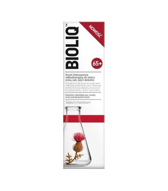 Bioliq 65+ Krem intensywnie odbudowujący do skóry oczu, ust, szyi i dekoltu - 30 ml - cena, opinie, właściwości