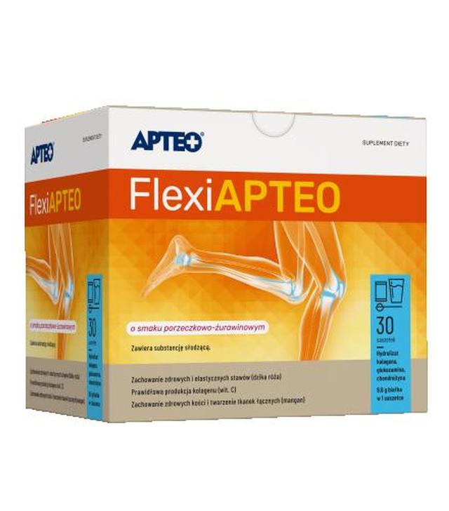 FlexiAPTEO, smak porzeczkowo-żurawinowy, saszetki, 30 sztuk