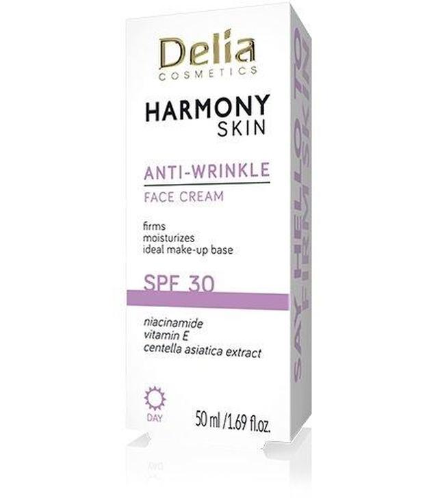 Delia HARMONY SKIN Krem przeciwzmarszczkowy z filtrem SPF30, 50 ml