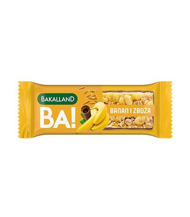 BAKALLAND BA! Baton zbożowy, banan, 40 g - ważny do 2025-10-31