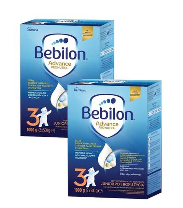 Bebilon 3 Pronutra Advance Junior Mleko modyfikowane po 1. roku życia, 2 x 1000 g