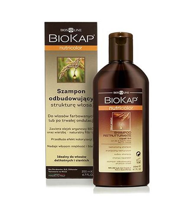 BioKap Nutricolor Szampon odbudowujący strukturę włosa - 200 ml - cena, opinie, właściwości