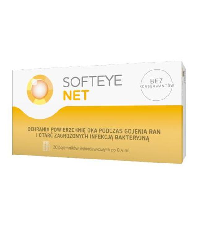 SOFTEYE NET - 20 x 0,4 ml - leczenie ran i otarć - cena, opinie, stosowanie