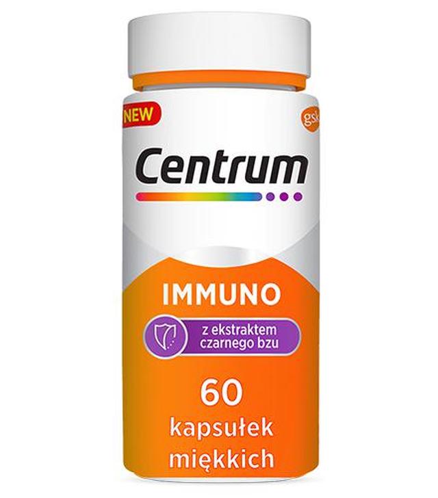 CENTRUM IMMUNO Z EKSTRAKTEM Z CZARNEGO BZU, 60 kaps.