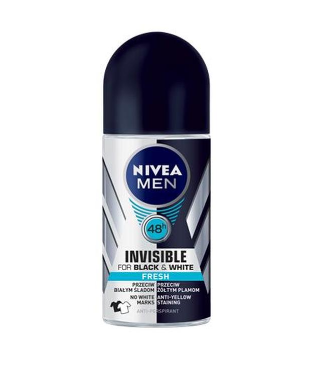 NIVEA MEN BLACK&WHITE INVISIBLE FRESH Antyperspirant w kulce 48h - 50 ml