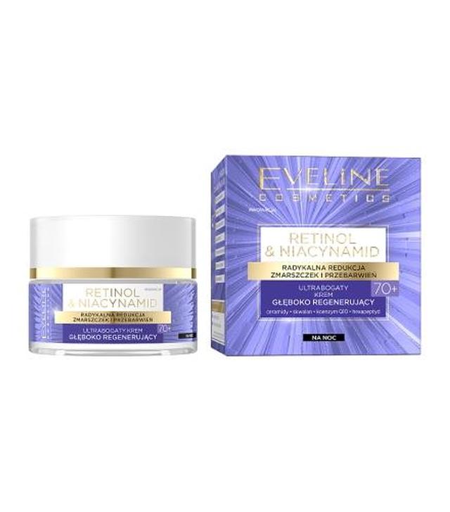 Eveline Retinol Niacynamid Ultrabogaty Krem głęboko regenerujący na noc 70+, 50 ml - ważny do 2025-09-23