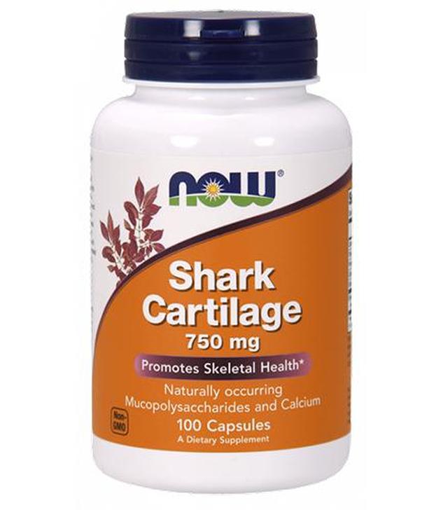Now Foods Shark Cartilage 750 mg, 100 kaps., cena, opinie, stosowanie