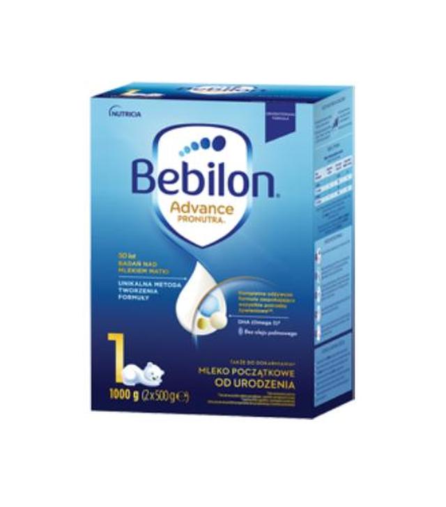 Bebilon Advance Pronutra 1, mleko początkowe od urodzenia, proszek, 1000 g (2 x 500 g)