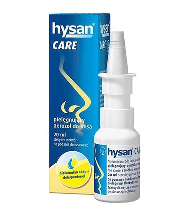 Hysan Care Pielęgnujący aerozol do nosa, 20 ml