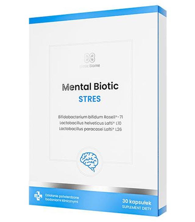 Biotic Biome Mental Biotic Stres, 30 kapsułek, cena, opinie, wskazania