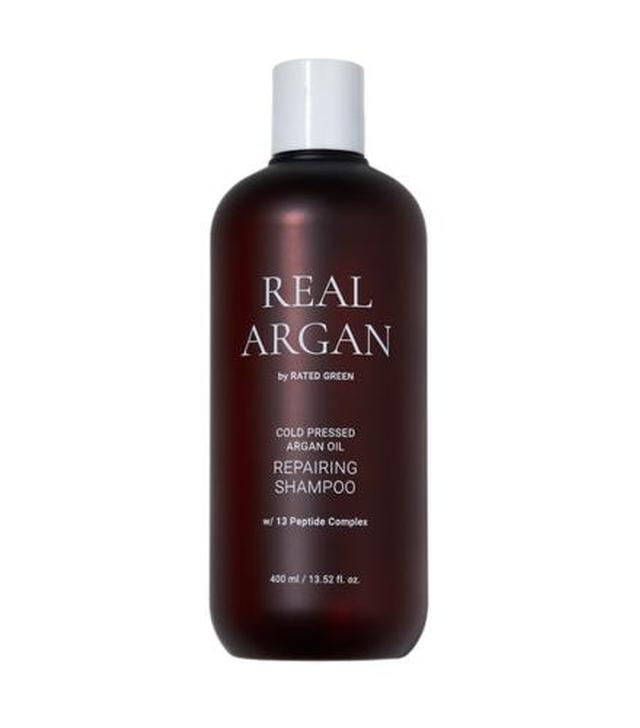 Rated Green REAL ARGAN, szampon odbudowujący do włosów suchych i zniszczonych, 400 ml