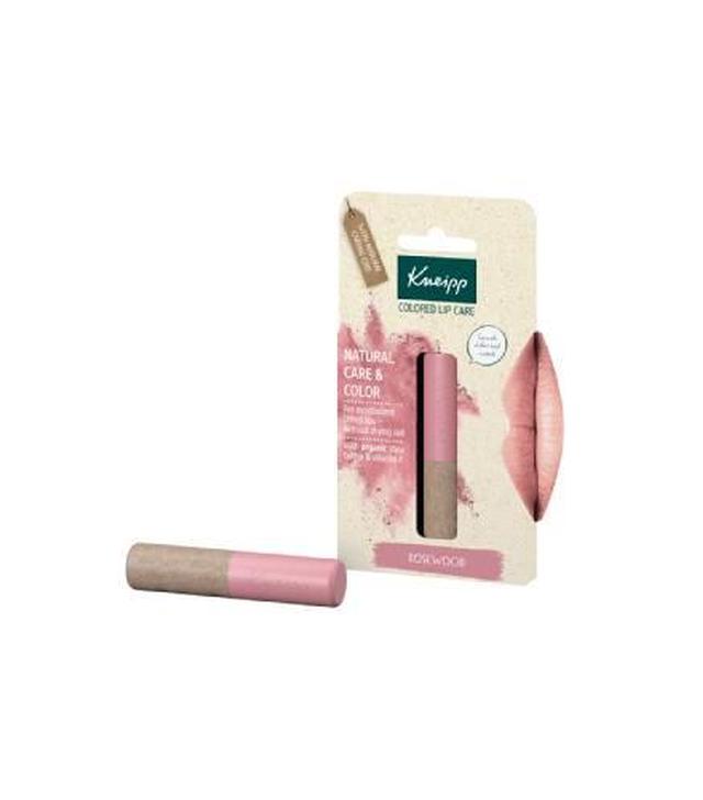 Kneipp Rosewood, Koloryzujący balsam do ust, 3,5 g
