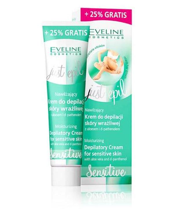 Eveline Cosmetics Just Epil Sensitive nawilżający krem do depilacji skóry wrażliwej, 125 ml, cena, opinie, właściwości