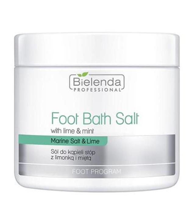 Bielenda Professional Premium Foot Bath Salt with lime and mint Sól do kąpieli stóp z limonką i miętą, 600 g