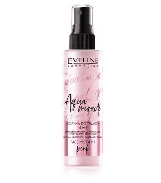 Eveline Cosmetics  Glow and Go! Aqua Miracle Mgiełka do twarzy 4w1 Pink, 110 ml, cena, opinie, stosowanie