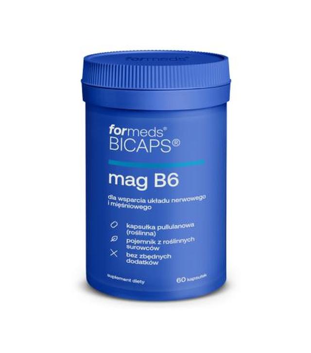 BICAPS MAG B6, kapsułki, 60 sztuk