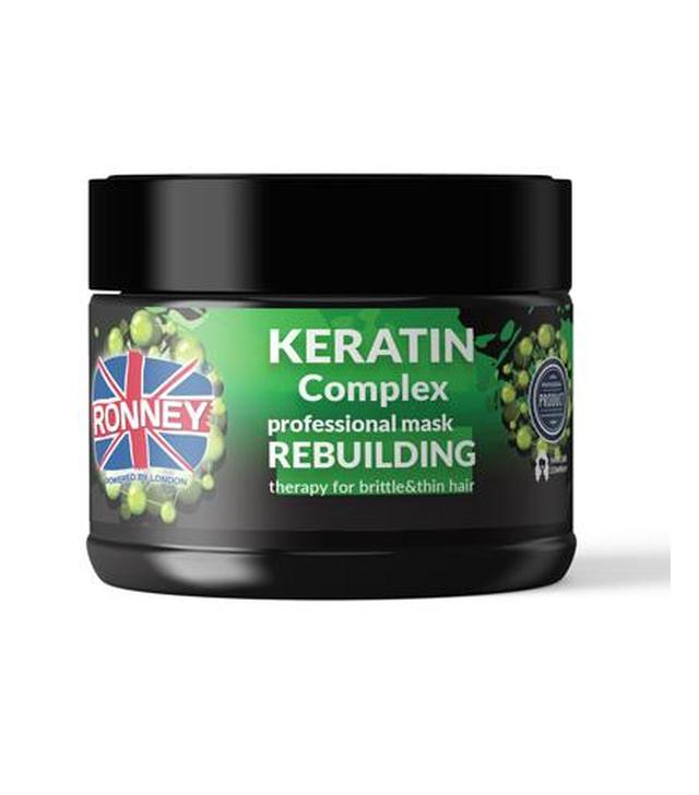 Ronney Professional Mask Keratin Complex Rebuilding Therapy Maska odbudowująca do włosów suchych i łamliwych, 300 ml