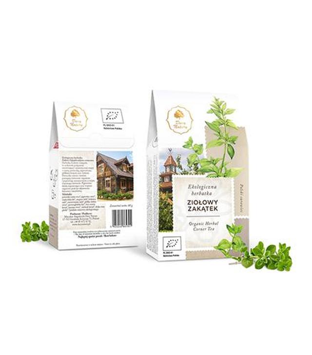 Dary Natury Ziołowy Zakątek Herbatka ekologiczna, 25 sasz., cena, opinie, wskazania